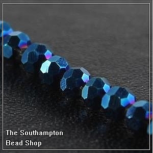 Chinese 4mm Round Crystals - Mermaid Blue